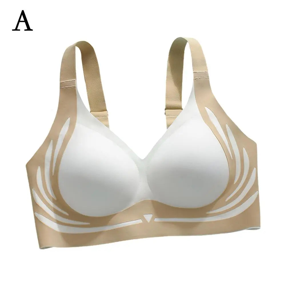 Wireless Push-Up Bra for Women - Adjustable, Seamless Supportive Underwear with Anti-Sagging Features