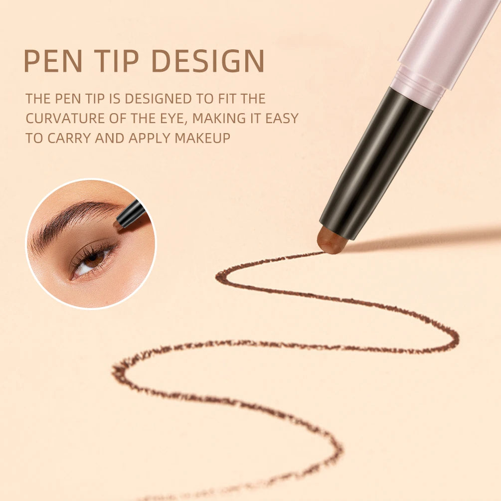 Pearlescent Silkworm Pen Waterproof Pencil Glitter Matte Nude Gold Eye Shadow Pen Pigment Cosmetics