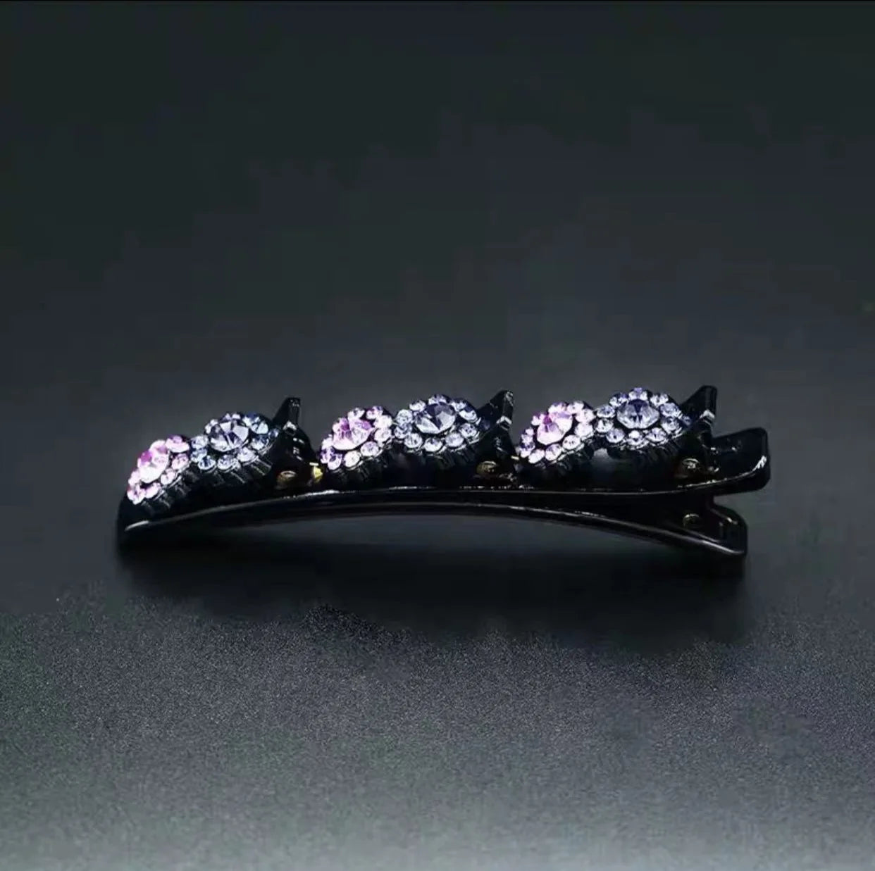 2023 Rhinestones Braided Hair Clips for Girls Hairclip with 3 Flowers Hair Span with Crystalllume Women Hairpin Hair Accessories