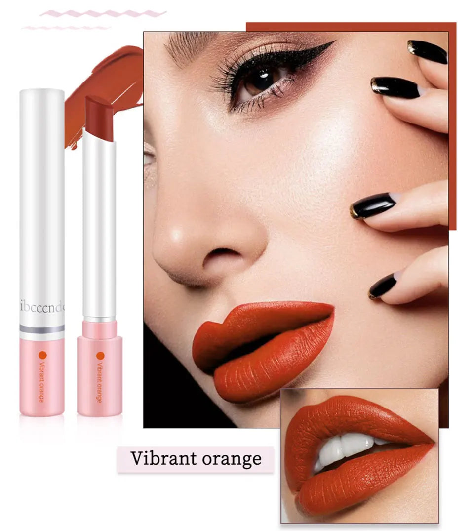 4 pcs/set Cigarette Lipstick Set Long Lasting Lip Glaze Matte Lip Gloss Waterproof Lip Stick Tube Nude Lip Tint Makeup Cosmetics - She Vibess By C2P