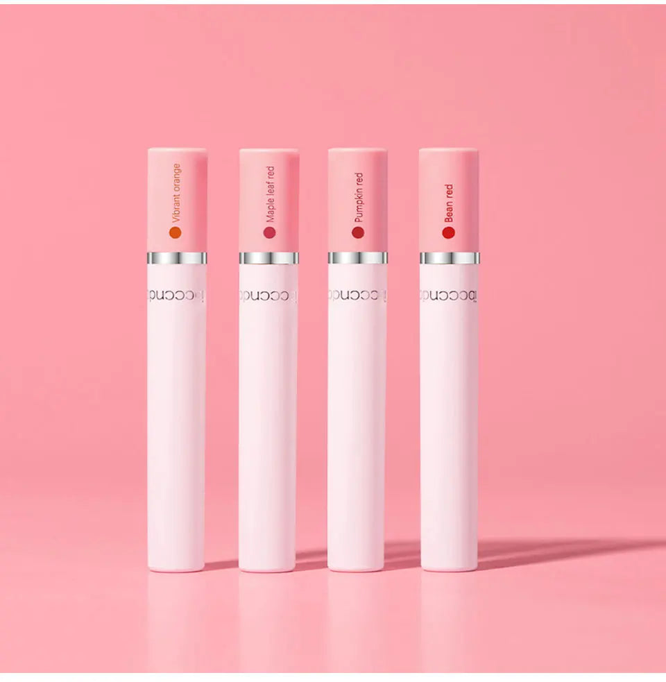 4 pcs/set Cigarette Lipstick Set Long Lasting Lip Glaze Matte Lip Gloss Waterproof Lip Stick Tube Nude Lip Tint Makeup Cosmetics - She Vibess By C2P