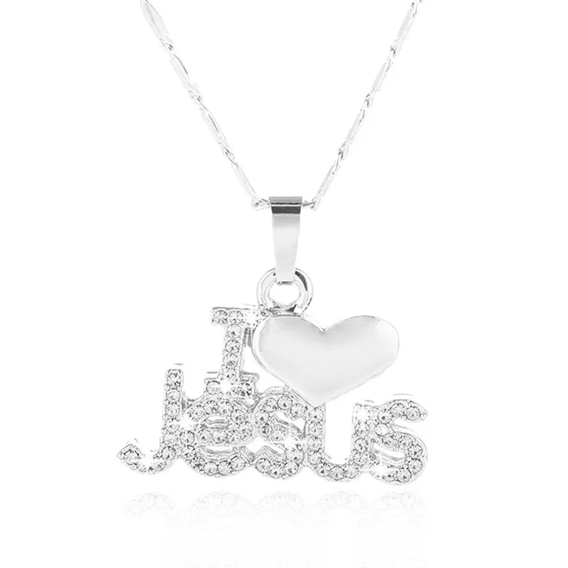 Wholesale Religious Jewelry Jesus Cross Fashion Pendant Necklace Jewelry Stainless Steel Chain Christian Symbol for Men Crucifix - She Vibess By C2P