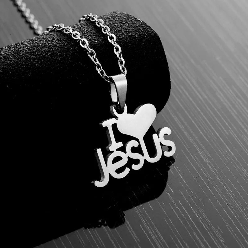 Wholesale Religious Jewelry Jesus Cross Fashion Pendant Necklace Jewelry Stainless Steel Chain Christian Symbol for Men Crucifix - She Vibess By C2P