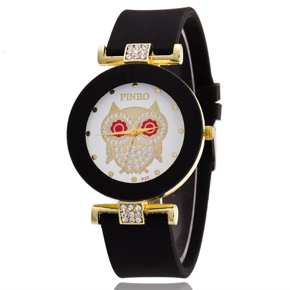 Simple Black White Quartz Watches Women Minimalist Design Silicone Strap Wristwatch Big Dial Women's Fashion Creative Watch - She Vibess By C2P