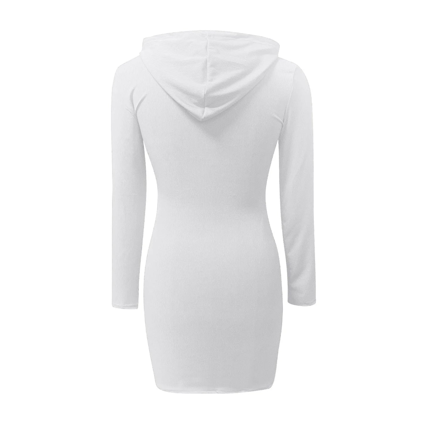 Hot Sale Women Hoodies Casual High Waist Hooded Long Sleeve Sweater Hoodie Dress - She Vibess By C2P