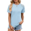 S-2XL Womens Summer Tops Spring Shirts Trendy Vacation Outfits Short Sleeve Business Tshirts Fashion Casual Blouses - She Vibess By C2P