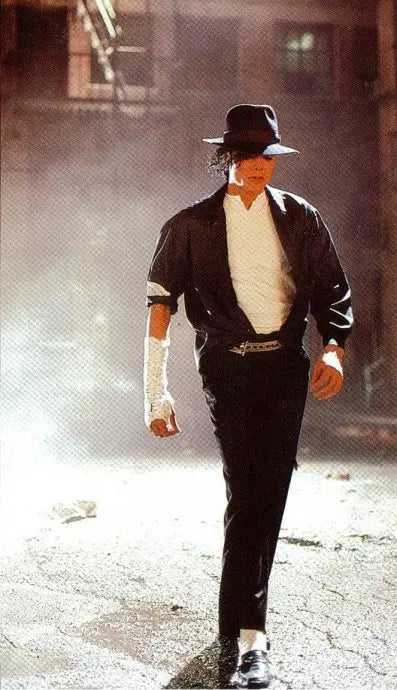 Cosplay Michael Jackson Black Shirt Cotton and Belt for Celebrity Party Show - She Vibess By C2P