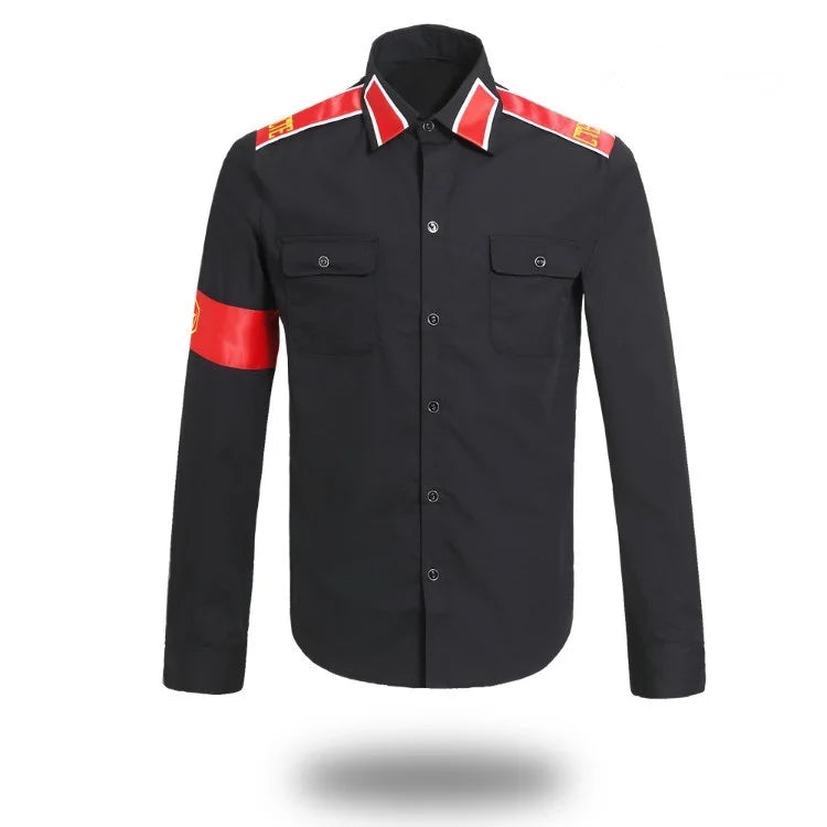 MJ Professional Cosplay MICHAEL JACKSON Costume CTE Style Shirt For MJ Fans White Black RED Colors - She Vibess By C2P