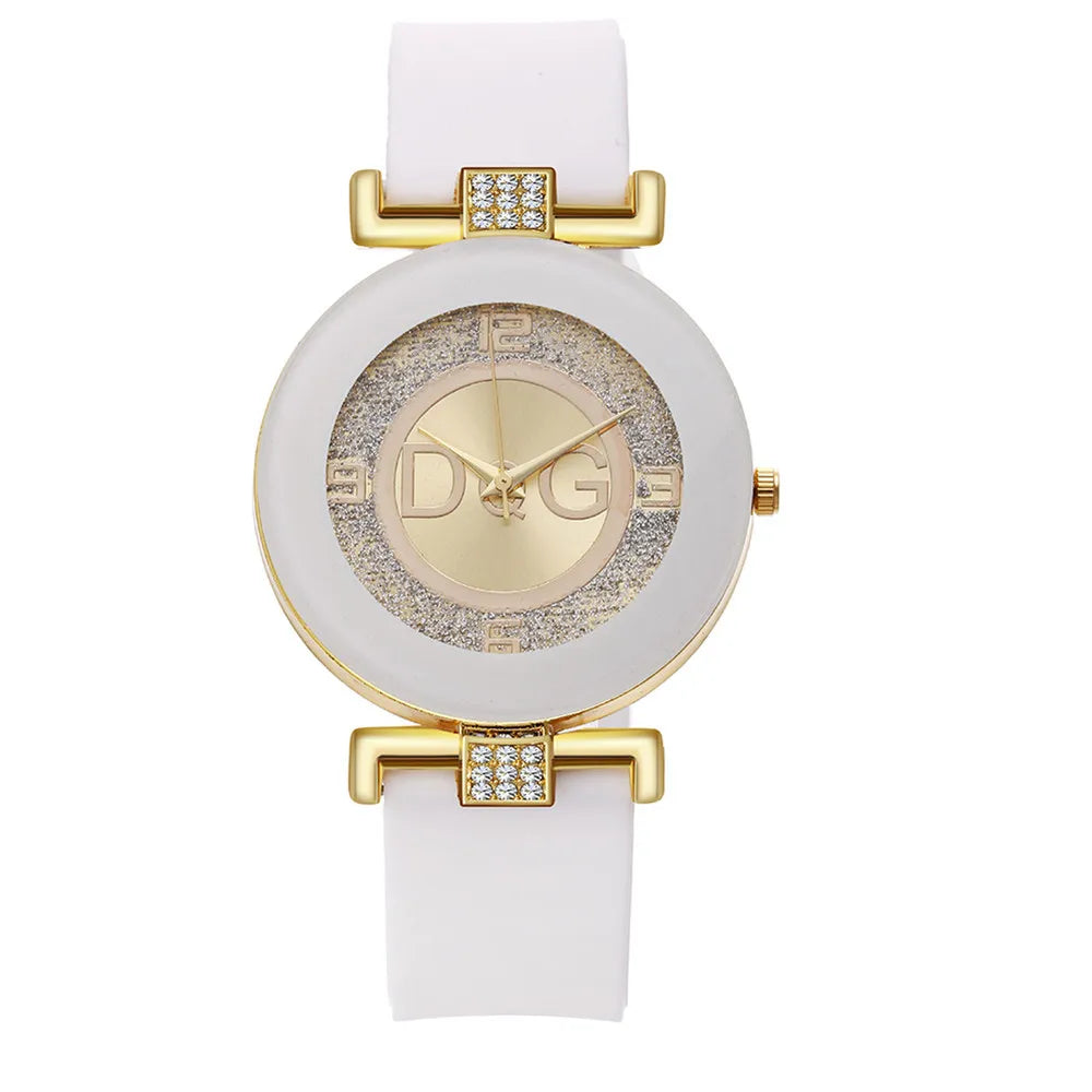Simple Black White Quartz Watches Women Minimalist Design Silicone Strap Wristwatch Big Dial Women's Fashion Creative Watch - She Vibess By C2P
