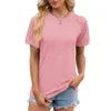 S-2XL Womens Summer Tops Spring Shirts Trendy Vacation Outfits Short Sleeve Business Tshirts Fashion Casual Blouses - She Vibess By C2P