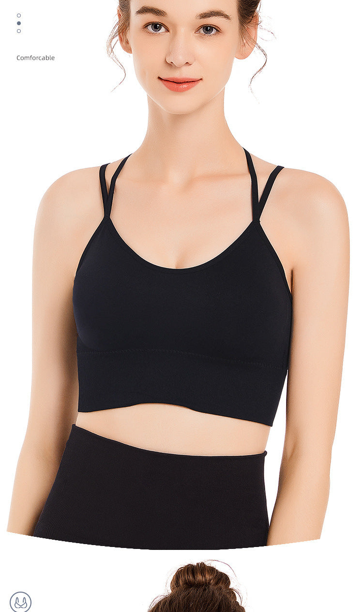 New Arrival Sports Bra Female Quick-Drying Shockproof Running Yoga Workout Vest Cross Beauty Back and Push up Student Underwear