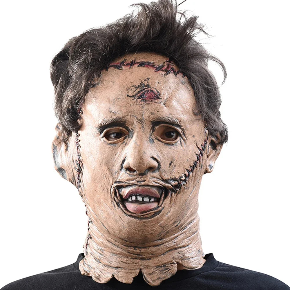 Texas Chainsaw Massacre Leatherface Mask Halloween Horror Fancy Dress Party Cosplay Latex Masks Halloween Party Latex Ball Mask - She Vibess By C2P