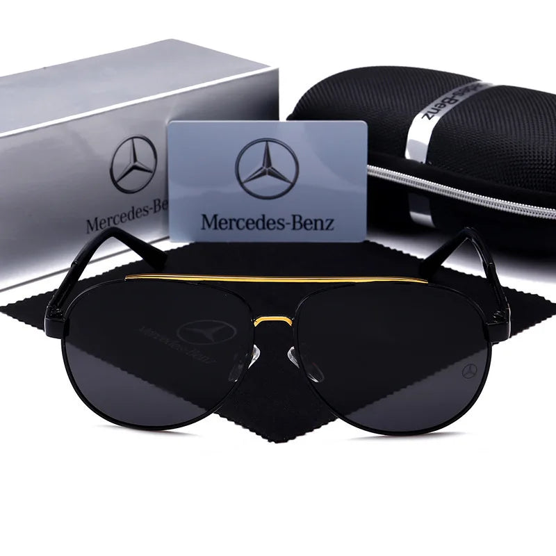 For Mercedes Benz A B C E S V Class GLB GLC GLE AMG Pilot SLK SLC ML Car High Men Anti Glare Driver Goggles Polarized Sunglasses - She Vibess By C2P