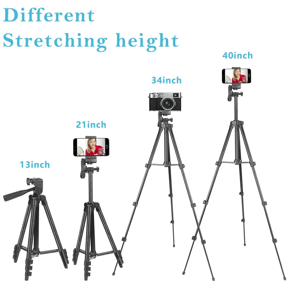 3120 Tripod for Phone 100cm Universal Phone Video Tripod Stand with Bluetooth Selfie Remote Video Recording Photography Stand - She Vibess By C2P