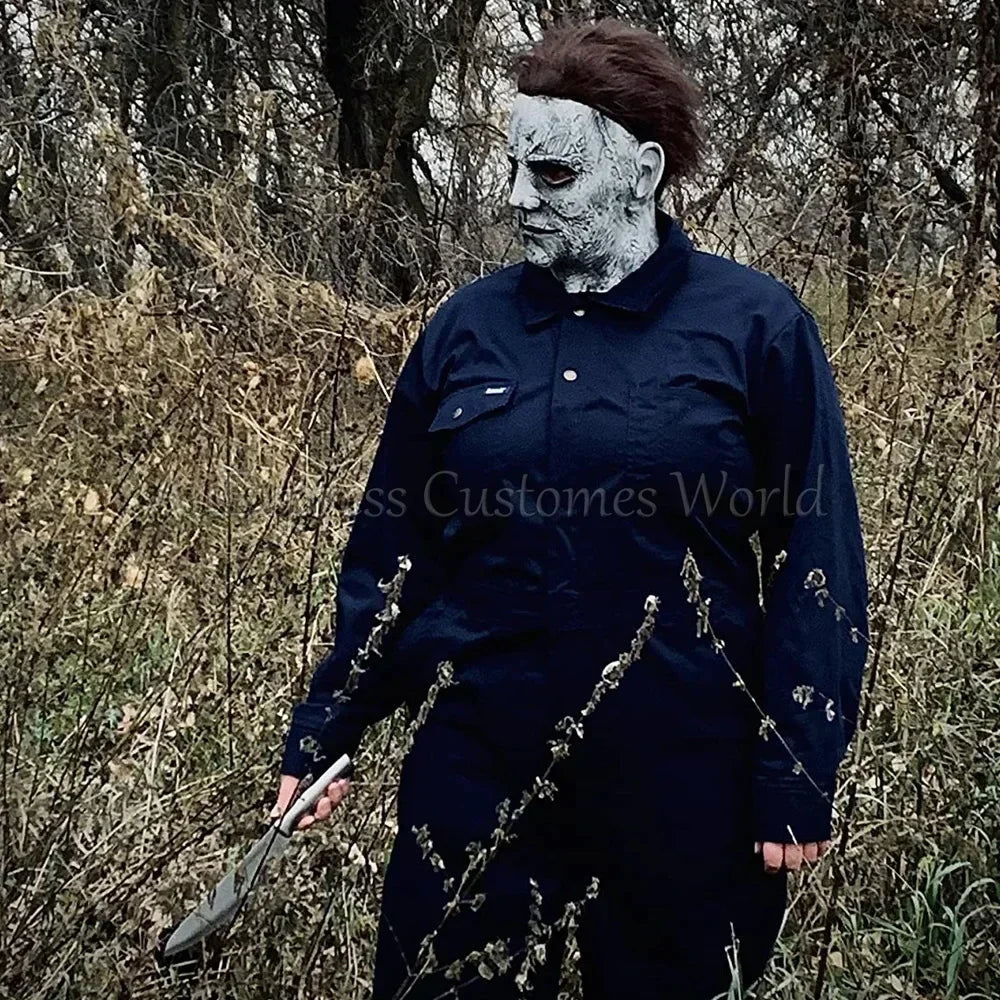 Michael Bloody Killer Outfits Myers Cosplay Costume Anime Halloween for Adult Men Women Cos Jumpsuit Horror Mask Party Costume - She Vibess By C2P