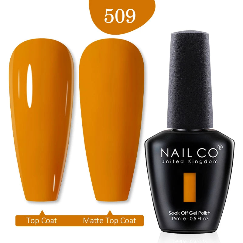 NAILCO 15ml Nail Gel Polish Red Pink Nude Soak off UV LED Long Lasting Eco-Friendly Professional Nail Beauty Salon Lacquer Varnish - She Vibess By C2P