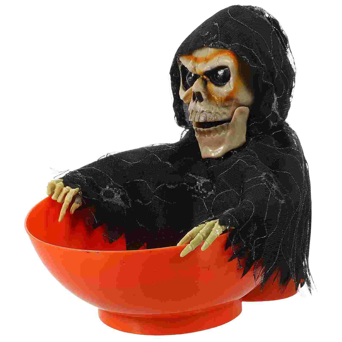 Halloween Props Animated Pumpkin Candy Holder Dish Decorations Trick Treat Bowl Snack Serving - She Vibess By C2P