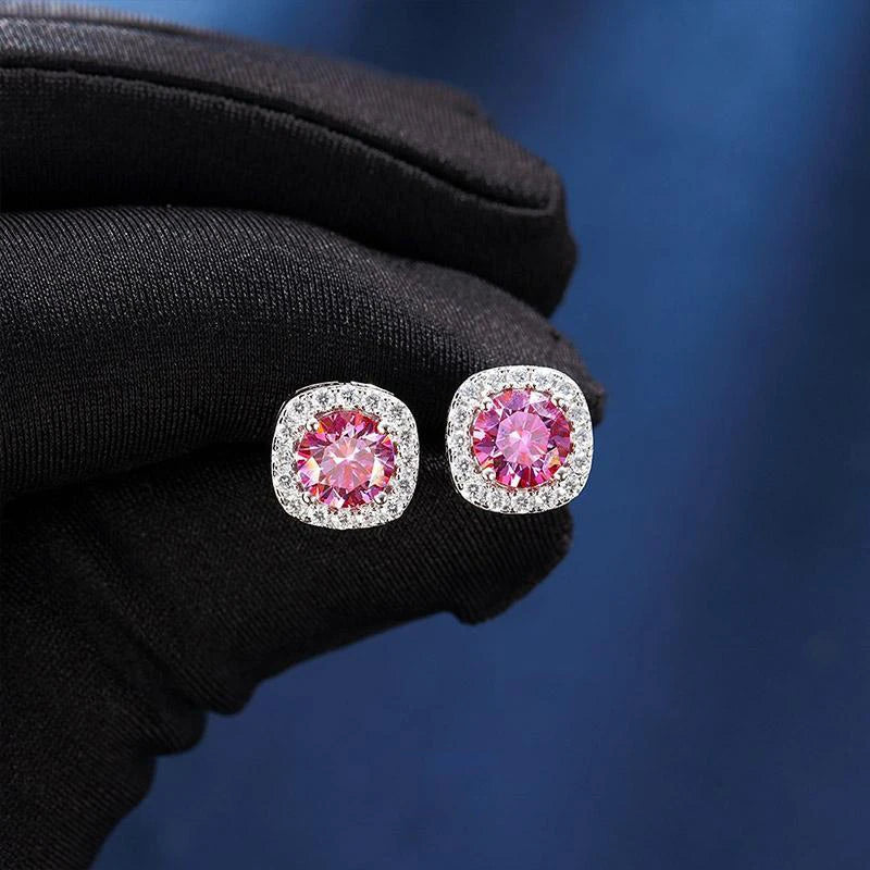 2 GRA Certificates S925 Sterling Silver Stud Earrings For Women And Men 100% Real Moissanite Pass Diamond Test Pen Fine Jewelry - She Vibess By C2P