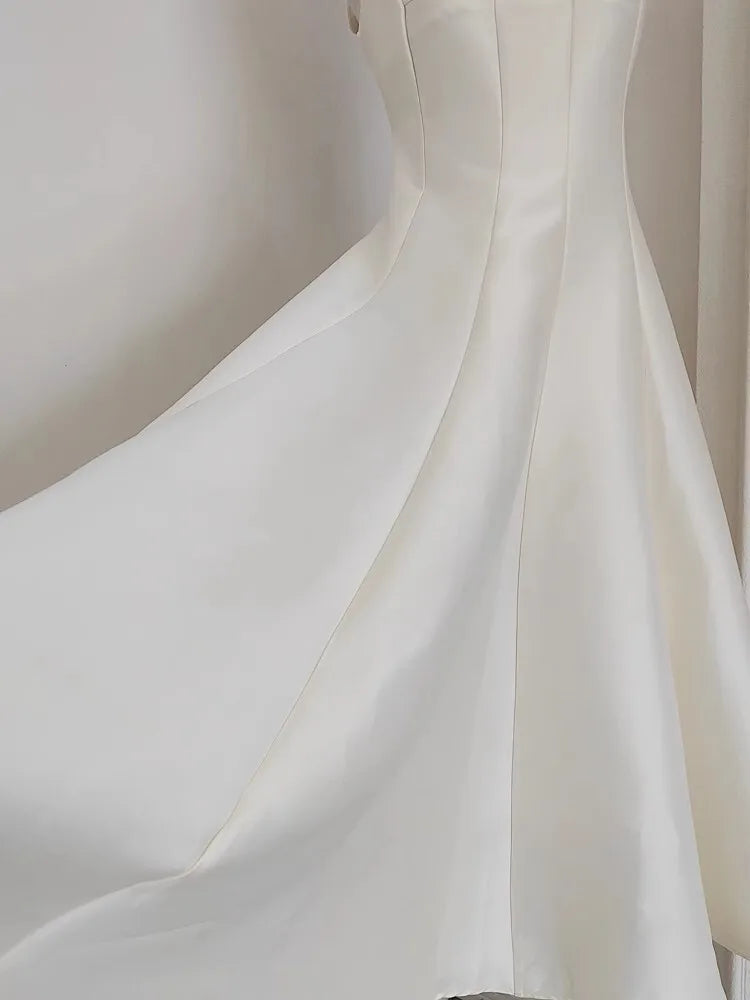 Summer Autumn Holiday Satin Evening Long Dress Women's Formal Occasion Dresses Party Ball Gown Sexy Backless Cocktail Robe - She Vibess By C2P
