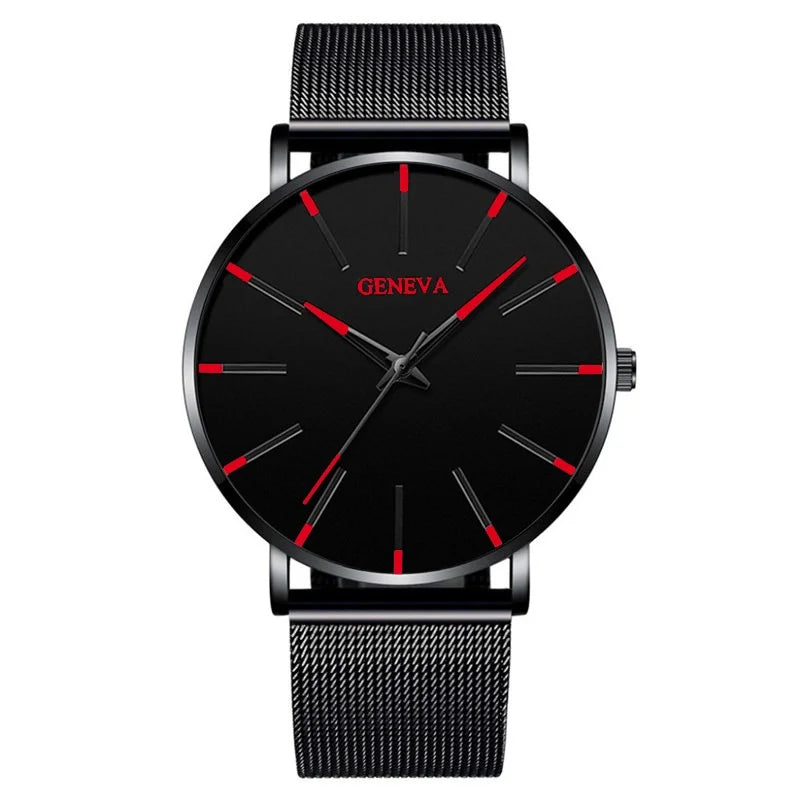 Fashion Ultra-thin Men Business Watches Steel Mesh Band Male's Quartz Watch Relogio Masculino. that Special Someone. - She Vibess By C2P