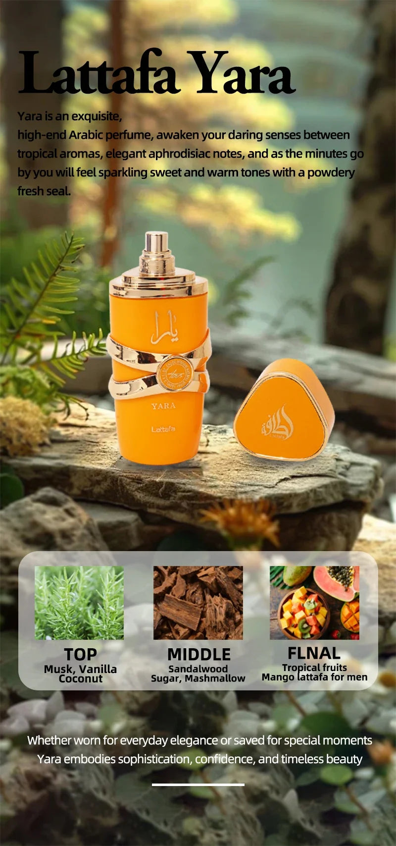 Lattafa Yara Perfume Women Eau De Parfum Original Arab Perfumes Arabian Perfume Lasting Fragrance Light Fragrance Long-lasting - She Vibess By C2P
