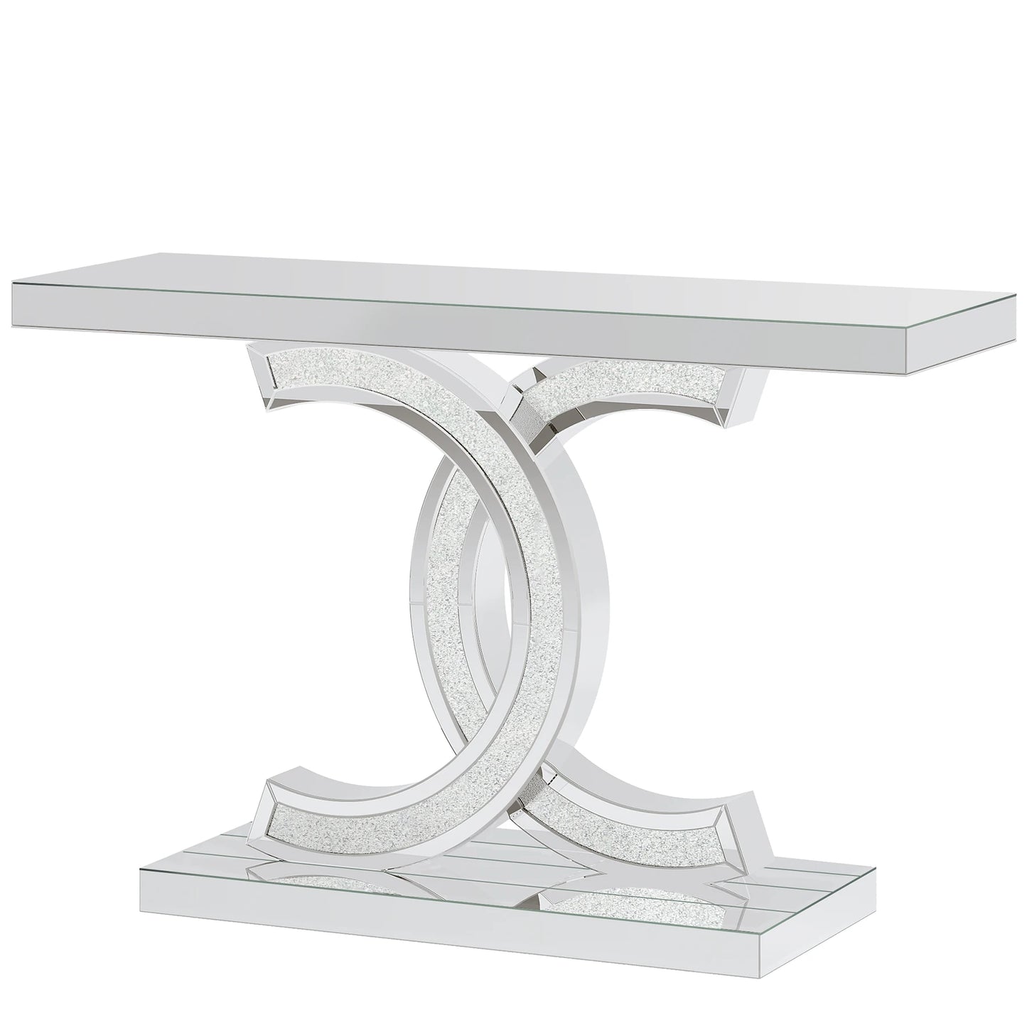 Tribesigns Gold Entryway Table, Modern 39-Inch Console Faux Marble Narrow Wood Sofa with Geometric Metal Legs - She Vibess By C2P