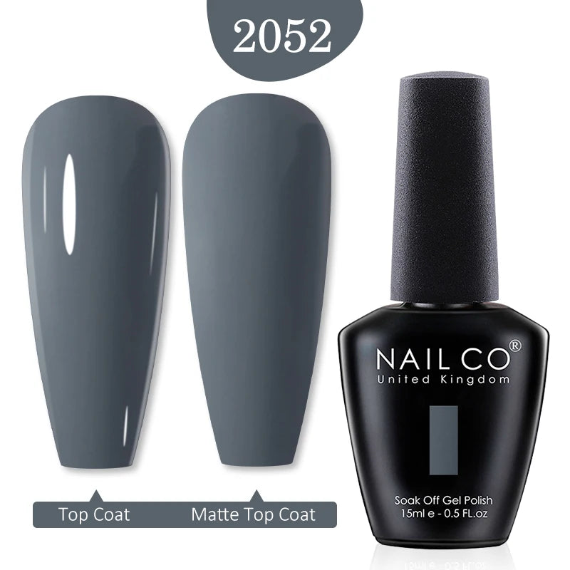 NAILCO 15ml Nail Gel Polish Red Pink Nude Soak off UV LED Long Lasting Eco-Friendly Professional Nail Beauty Salon Lacquer Varnish - She Vibess By C2P