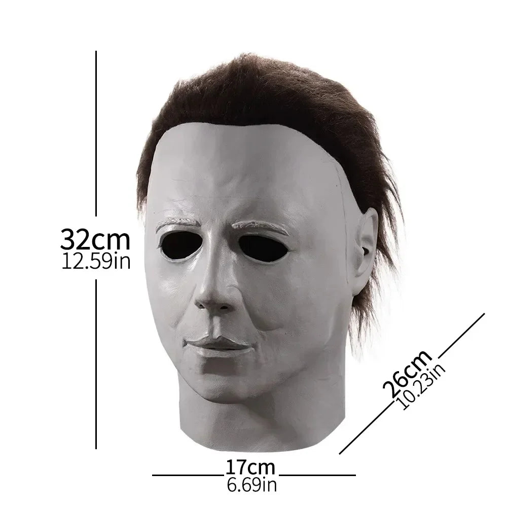 Halloween Mask Cosplay Horror Bloody Killer Demon Latex Helmet Carnival Masquerade Party Props Realistic Headgear - She Vibess By C2P