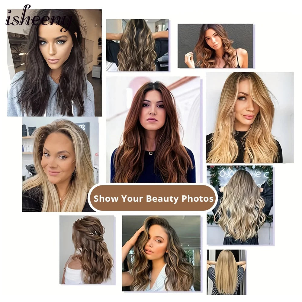 P4-27# Invisible Tape in Human Hair Extensions 12-22 inches 20pcs 30g/pack Silky Straight Hair Extensions Easy to Wear - She Vibess By C2P