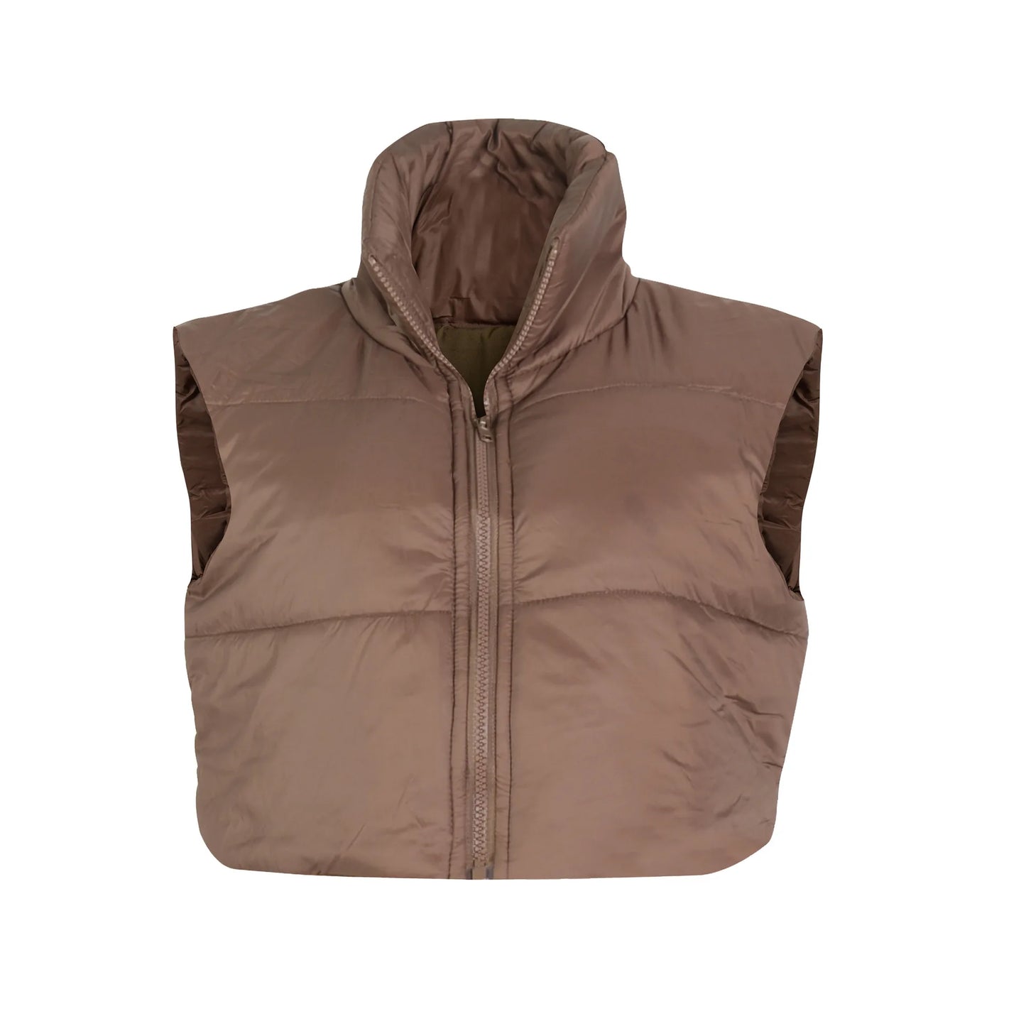 Women's Winter Vest Fashion Faux Leather Padded Jacket Coat Vintage PU Black And White Female Short Waistcoat Chic Clothes Tops - She Vibess By C2P