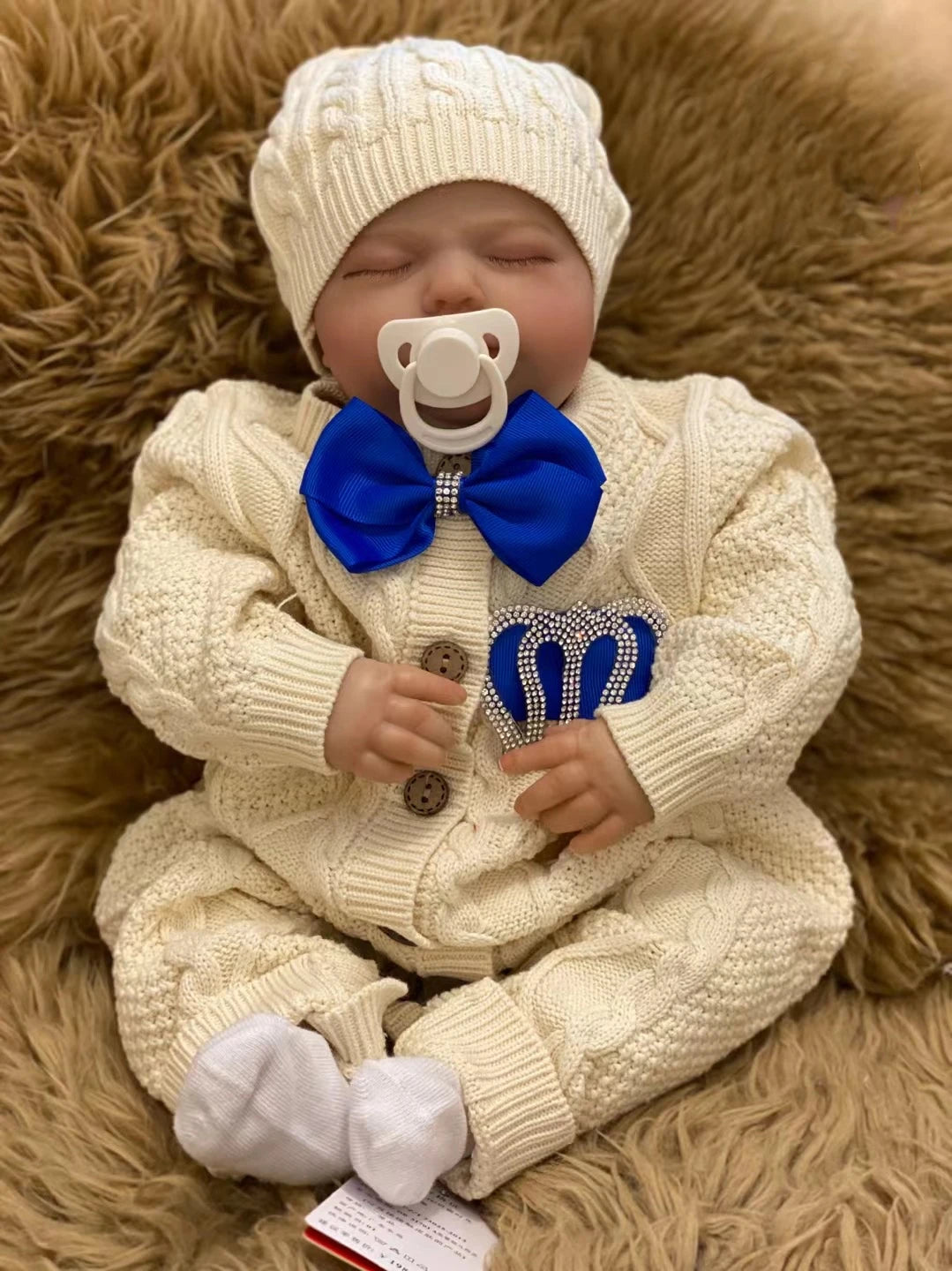 Velvet Newborn Baby Boy Outfits Blazer Vest Kids Clothing Cotton Infant Products Body Suit Shirt Pants Mittens Receiving Blanket - She Vibess By C2P