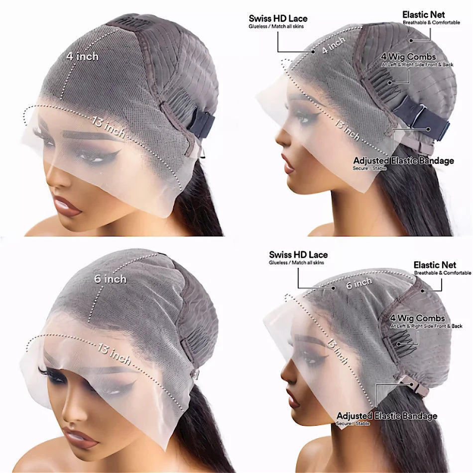 Ginger Orange Body Wave Wigs HD Lace Frontal Wig 13x6 13x4 Human Hair PrePlucked 100% Brazilian Wigs For Women Lace Front Wig - She Vibess By C2P