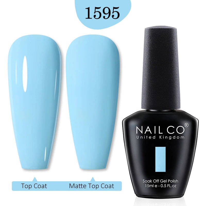 NAILCO 15ml Nail Gel Polish Red Pink Nude Soak off UV LED Long Lasting Eco-Friendly Professional Nail Beauty Salon Lacquer Varnish - She Vibess By C2P