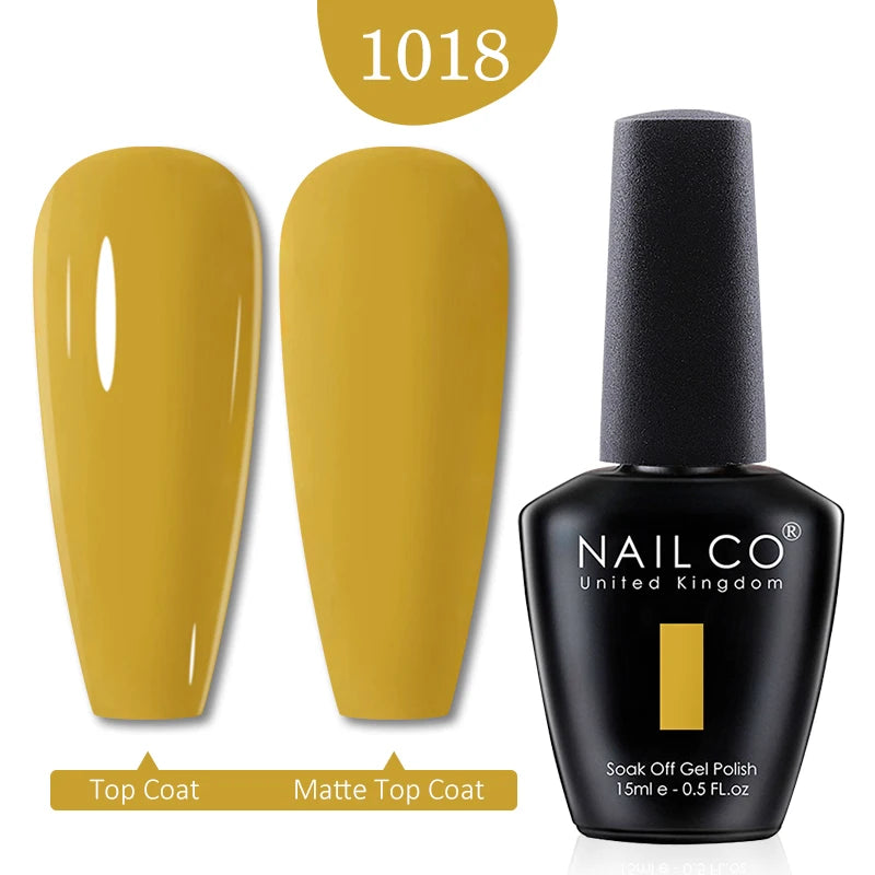NAILCO 15ml Nail Gel Polish Red Pink Nude Soak off UV LED Long Lasting Eco-Friendly Professional Nail Beauty Salon Lacquer Varnish - She Vibess By C2P