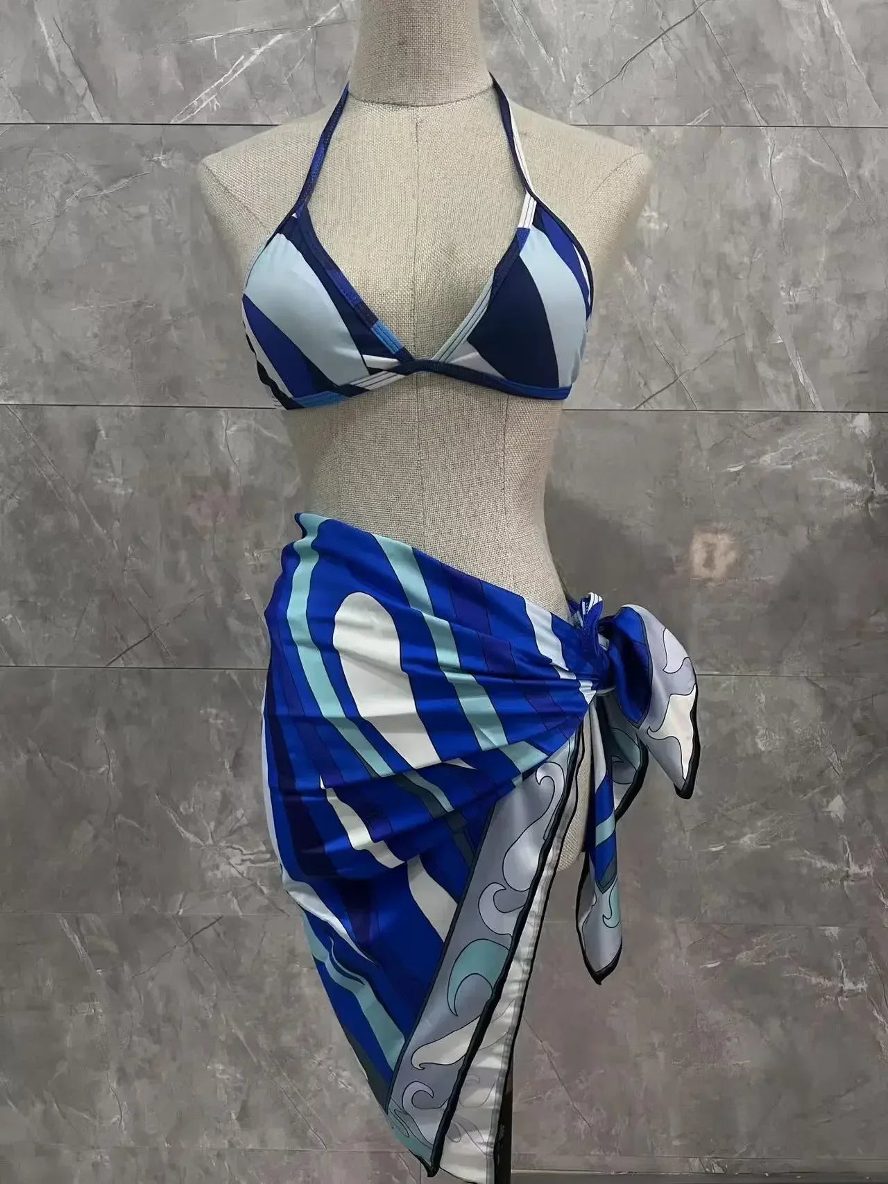 2025 New Women's Headband Bikini Sets Fashion Design Swimsuits Europe Brand Sexy Tankini Swimsuits - She Vibess By C2P