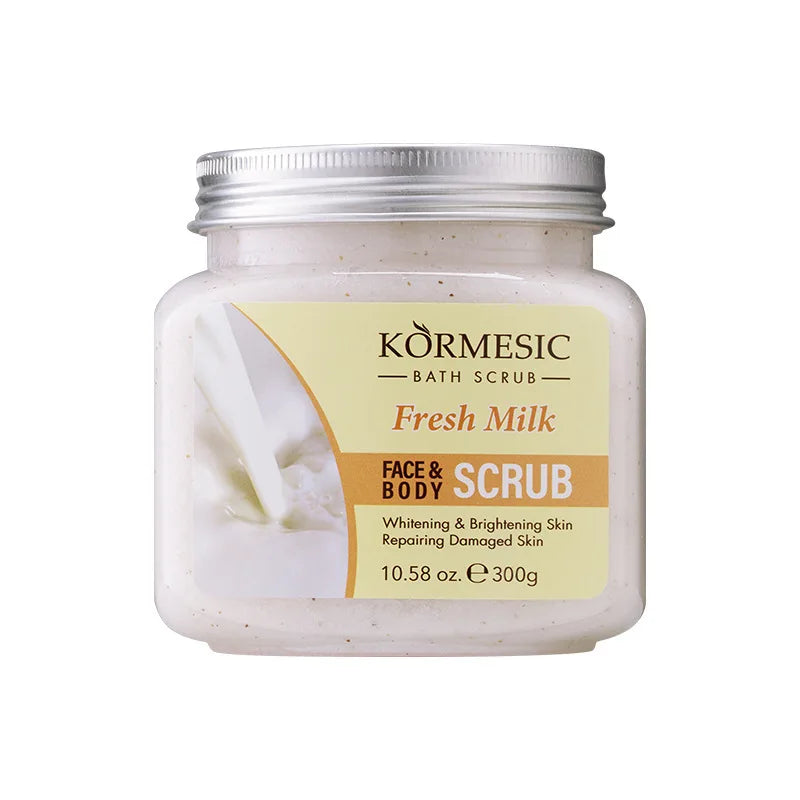 KORMESIC Turmeric Body Scrub Cream Facial Moisturizing Deep Cleansing Milk Rose Gentle Tender Face Exfoliation Skin Care Product - She Vibess By C2P