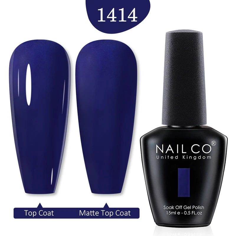 NAILCO 15ml Nail Gel Polish Red Pink Nude Soak off UV LED Long Lasting Eco-Friendly Professional Nail Beauty Salon Lacquer Varnish - She Vibess By C2P