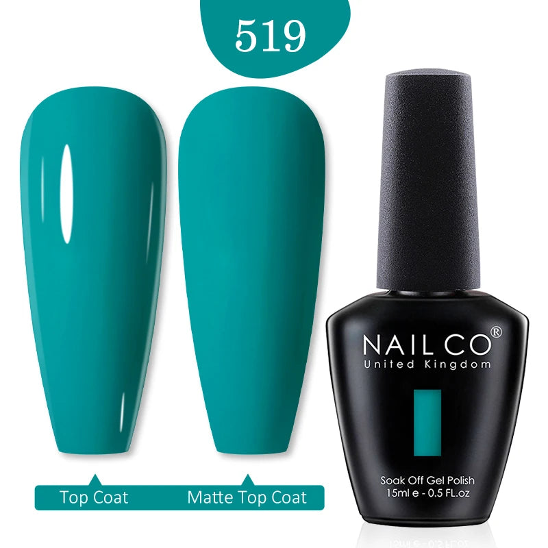 NAILCO 15ml Nail Gel Polish Red Pink Nude Soak off UV LED Long Lasting Eco-Friendly Professional Nail Beauty Salon Lacquer Varnish - She Vibess By C2P