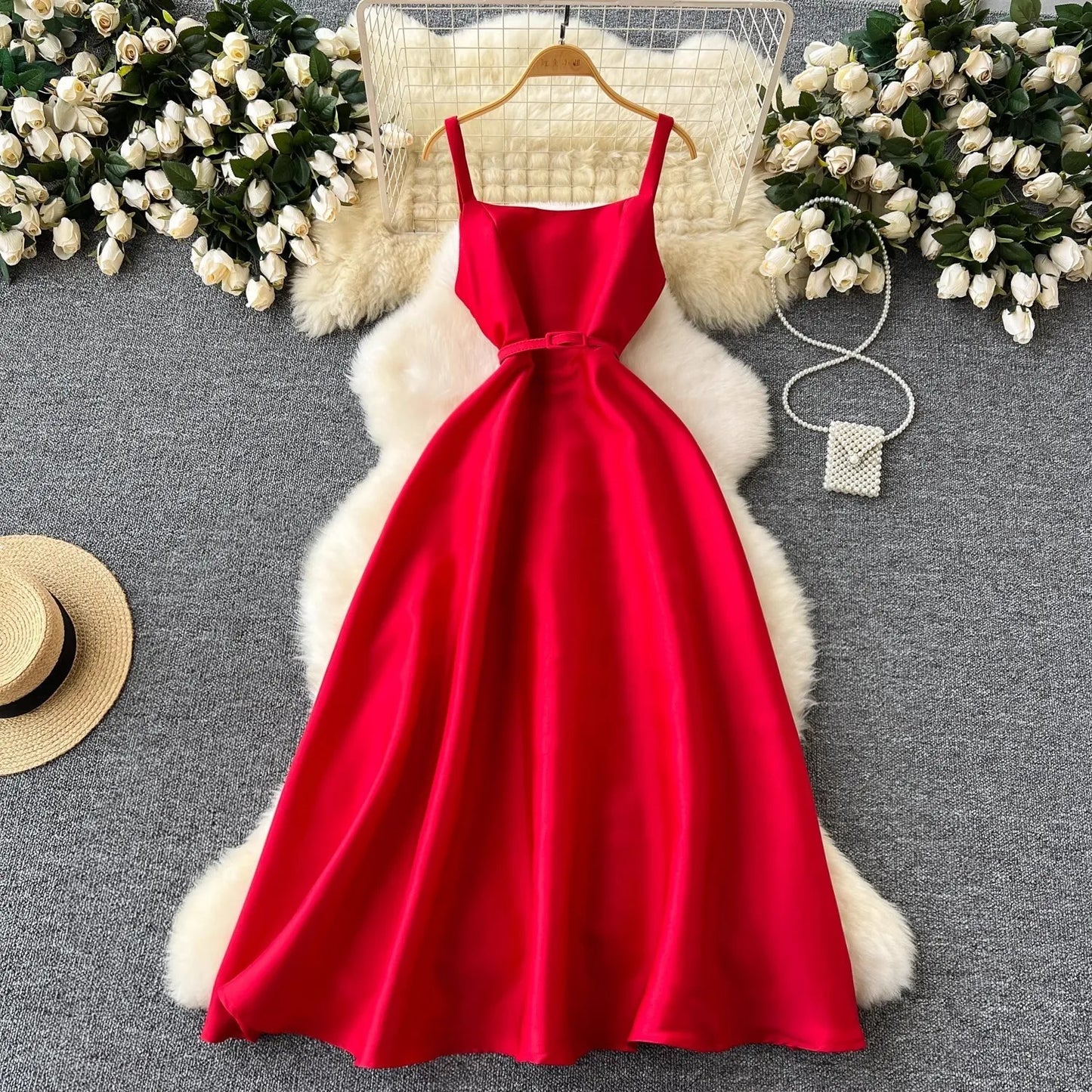 Summer Autumn Holiday Satin Evening Long Dress Women's Formal Occasion Dresses Party Ball Gown Sexy Backless Cocktail Robe - She Vibess By C2P