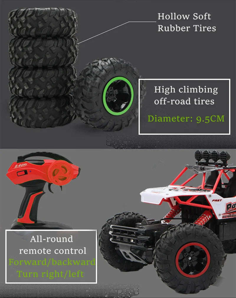 1:12 / 1:16 4WD RC Car 2.4G Radio Control Car Buggy Off-Road Remote Control Cars Trucks Boys Toys for Children - She Vibess By C2P