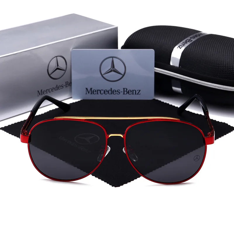 For Mercedes Benz A B C E S V Class GLB GLC GLE AMG Pilot SLK SLC ML Car High Men Anti Glare Driver Goggles Polarized Sunglasses - She Vibess By C2P