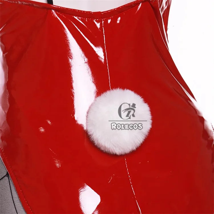 ROLECOS Game Red Black Bunny Suit Women Elastic Leather Fabric Sexy Cosplay Suit Halloween Christmas Jumpsuits-I’m Over 21 - She Vibess By C2P