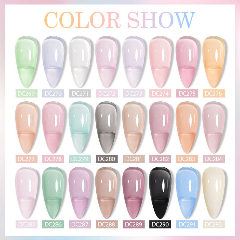 Mtssii 7ml Jelly Nude Gel Polish Translucent Pink Milky White Nail Gel Manicure UV LED Semi Permanent Soak Off Nail Polish - She Vibess By C2P