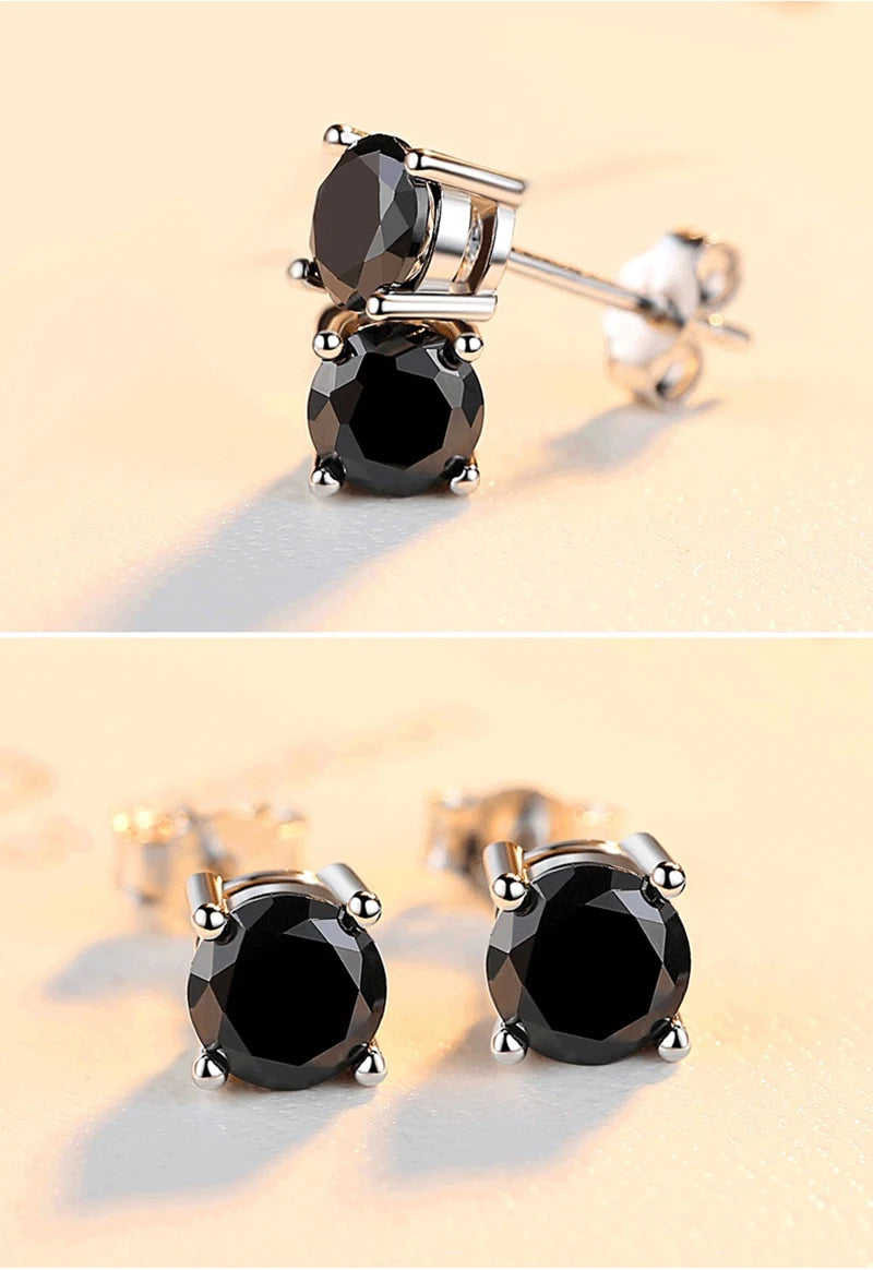 2 GRA Certificates S925 Sterling Silver Stud Earrings For Women And Men 100% Real Moissanite Pass Diamond Test Pen Fine Jewelry - She Vibess By C2P