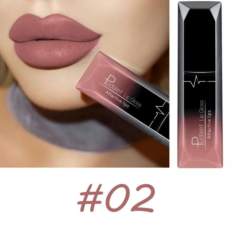 Best Lip Makeup 17 Color Sexy Matte Long Lasting Lipgloss Liquid Lipstick Lip Cream - She Vibess By C2P