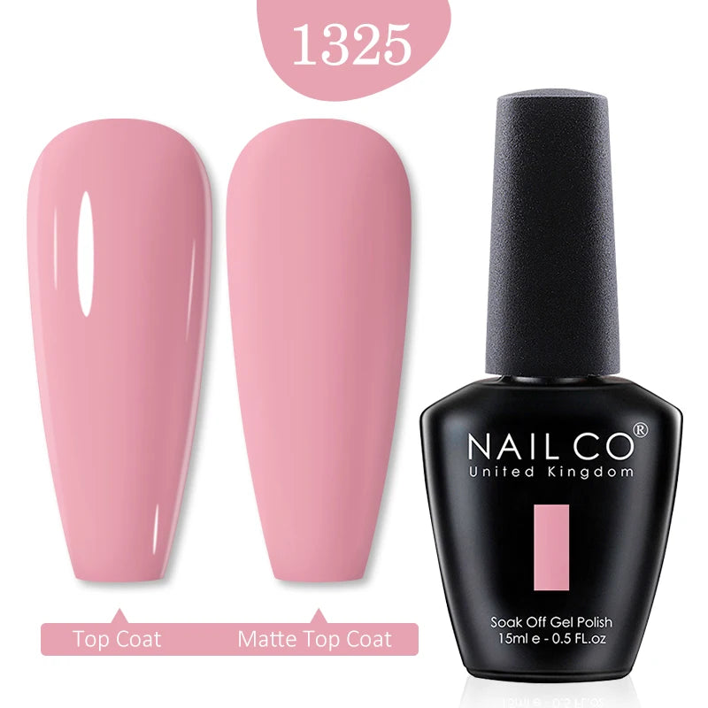 NAILCO 15ml Nail Gel Polish Red Pink Nude Soak off UV LED Long Lasting Eco-Friendly Professional Nail Beauty Salon Lacquer Varnish - She Vibess By C2P