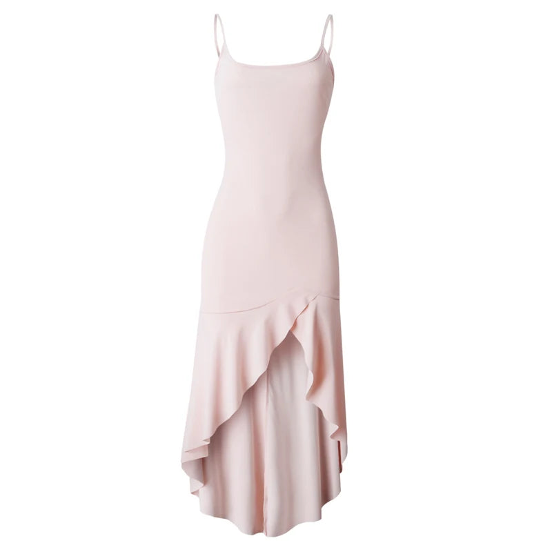 Jocoo Jolee Women Sexy Strap Slash Neck Long Dress Casual Irregular Ruffled Ankle-Length Party Dress Sling Bodycon Dress Vestido - She Vibess By C2P
