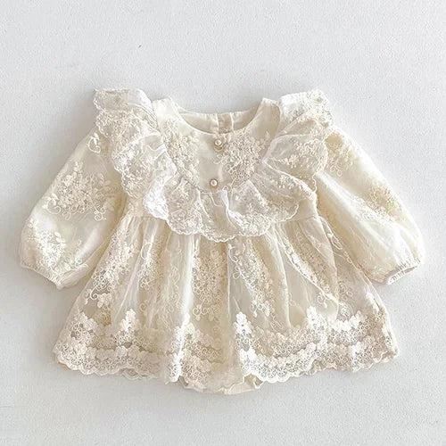 2024 New Autumn Christmas Newborn Baby Girls Long Sleeved Cotton Splicing Infant Baby Jumpsuit 0-24M Children Clothes - She Vibess By C2P
