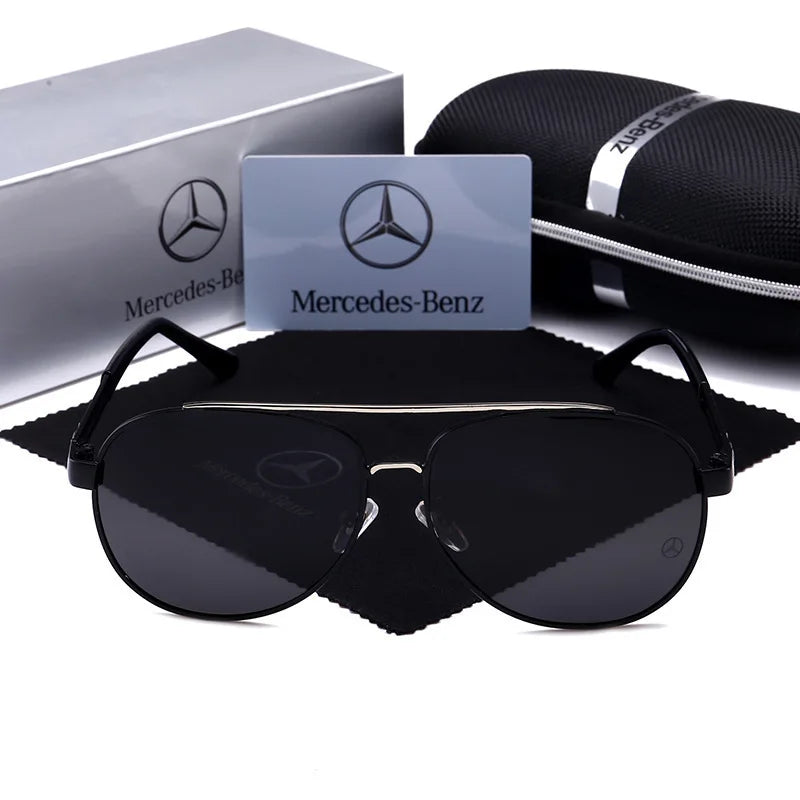For Mercedes Benz A B C E S V Class GLB GLC GLE AMG Pilot SLK SLC ML Car High Men Anti Glare Driver Goggles Polarized Sunglasses - She Vibess By C2P