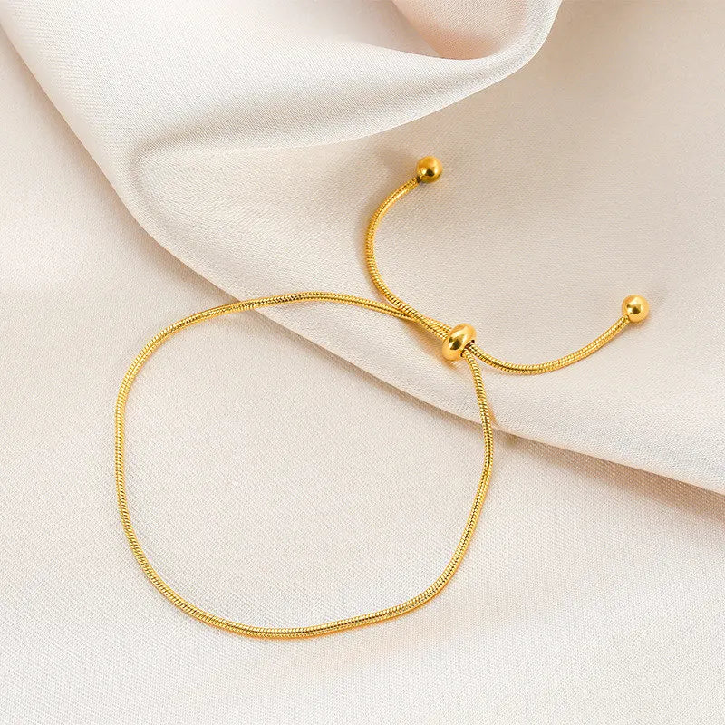 Simple Adjustable Chain Anklet Bracelet for Women Fashion Vintage Thin Chain Anklet Female Foot Beach Jewelry 2024 Gift - She Vibess By C2P